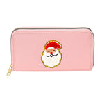 Women's alphabet embroidered wallet, long coin purse, nylon zipper ticket holder, multi-function card bag - SJB-DIAMOND ELITES