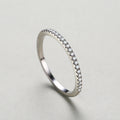 S925 Sterling Silver Light Luxury Row Diamond Ring