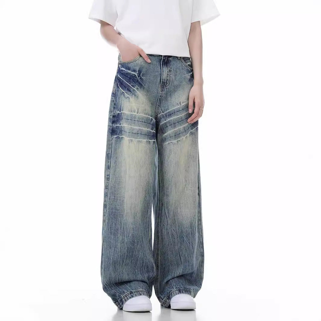 Loose Wide Leg Jeans American High Street Lootquake LLC