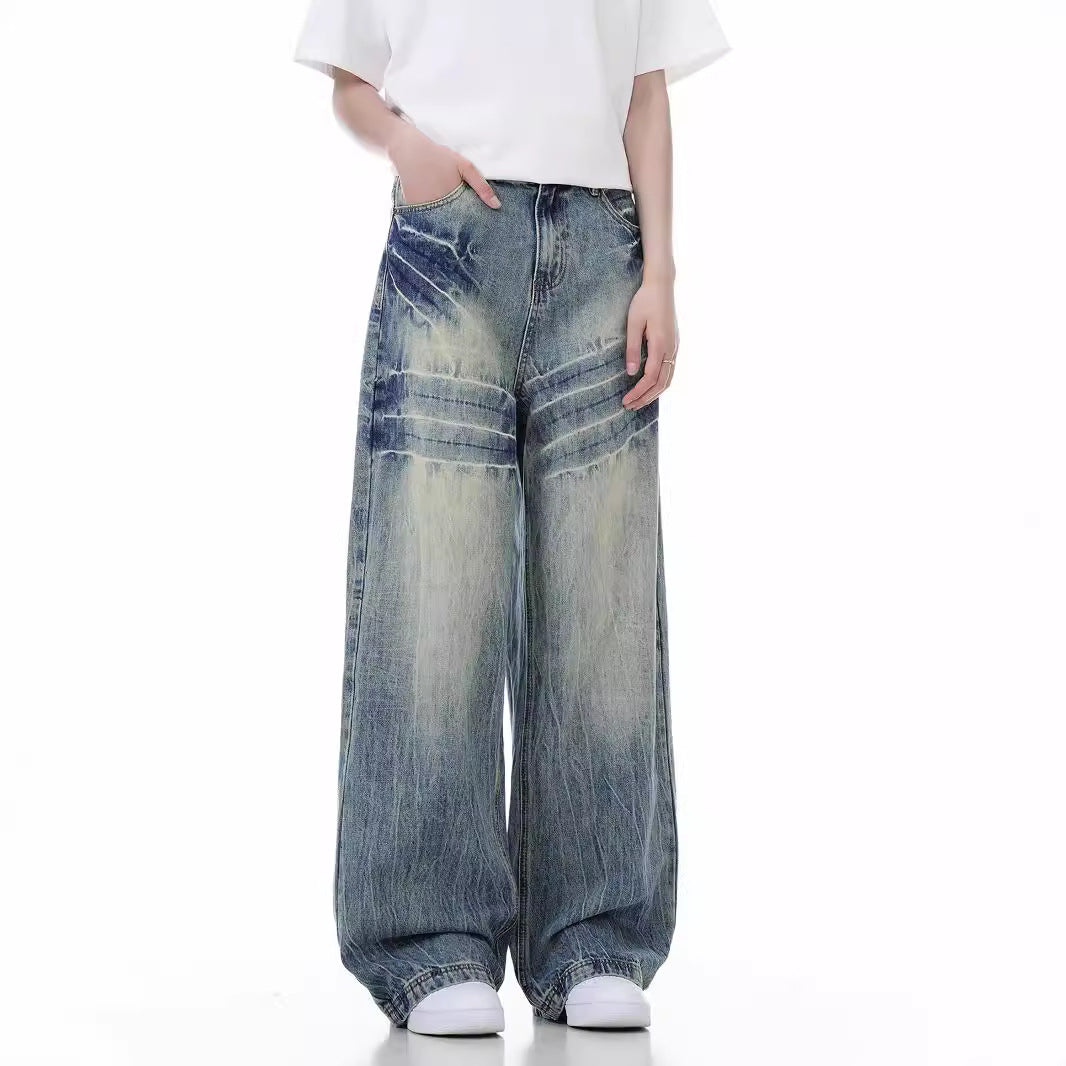 Loose Wide Leg Jeans American High Street Lootquake LLC
