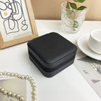 Jewelry storage box, storage box portable zipper case, travel jewelry stud earrings pu jewelry - SJB-DIAMOND ELITES