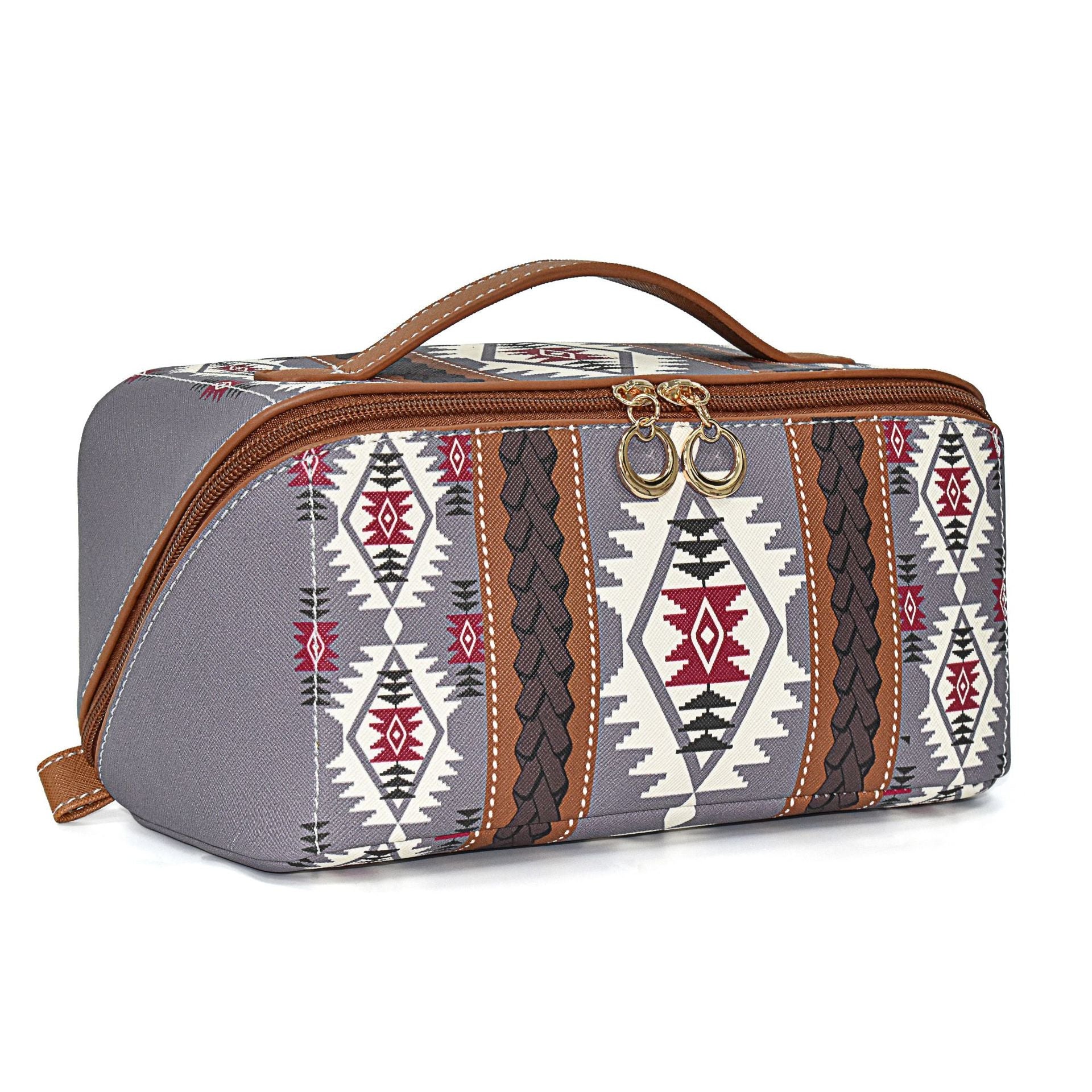 Bohemian PU cloud pillow cosmetic bag, large capacity portable cosmetic case, travel toilet bag, travel makeup bag,Makeup bag organizers,Makeup bags, small - SJB-DIAMOND ELITES