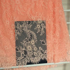 3Meters/lot Off White French Chantilly Lace Fabric , Eyelash Embroidery Lace Craft Bridal Veil Lace Accessory 150cm Width