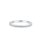S925 Sterling Silver Light Luxury Row Diamond Ring