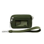Transparent PVC Large Card Bag – Wrist Bag with Compartments for Bank Card & Change Storage, Portable Wristlet Purse