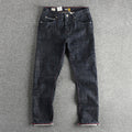 Heavy 14oz Bamboo High Cotton American Retro Jeans Men Lootquake LLC