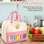 Bento bag, embroidered lunch bag, student lunch box handbag, fresh-keeping large-capacity thickened ice bag - SJB-DIAMOND ELITES