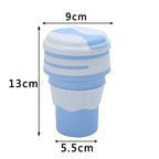 Outdoor Travel Portable Silicone For Water Folding Coffee Cup Water Bottle