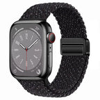 Metal Magnetic Buckle Nylon Braided Stretch Strap - SJB-DIAMOND ELITES