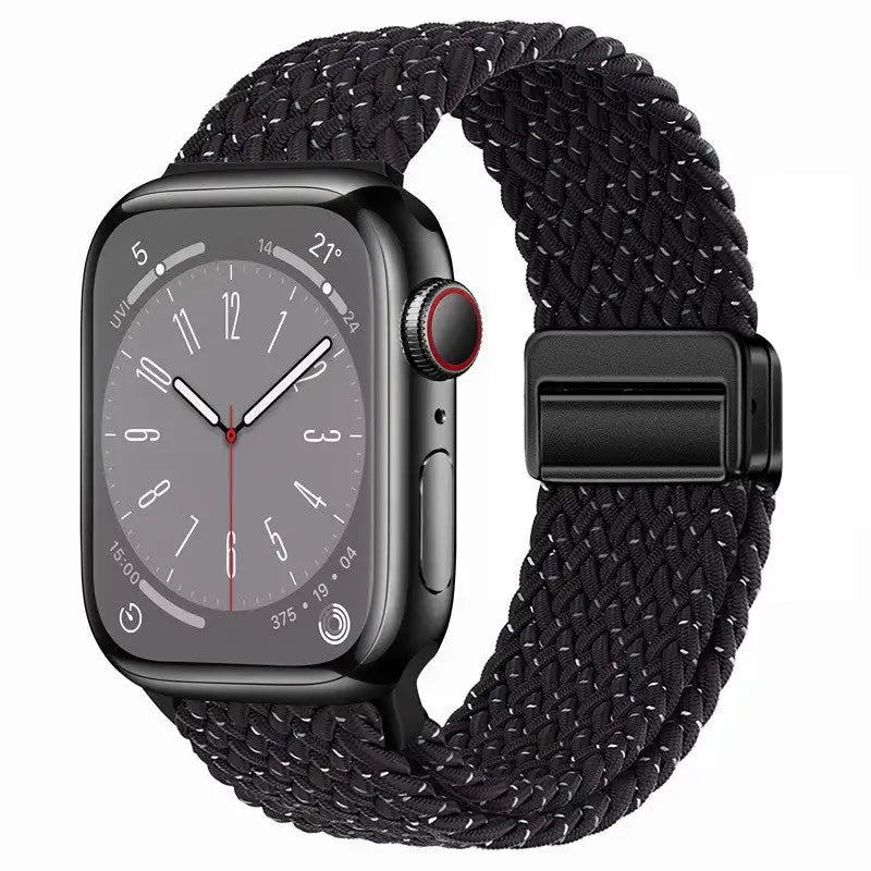 Metal Magnetic Buckle Nylon Braided Stretch Strap - SJB-DIAMOND ELITES