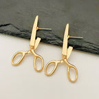 Creative Fashion Jewelry Retro Scissors Ear Studs Female Niche Pi-Mart