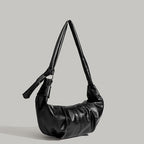 Folded dumpling bag, retro casual versatile hobo bag, design portable hobo bag small, small shoulder bag