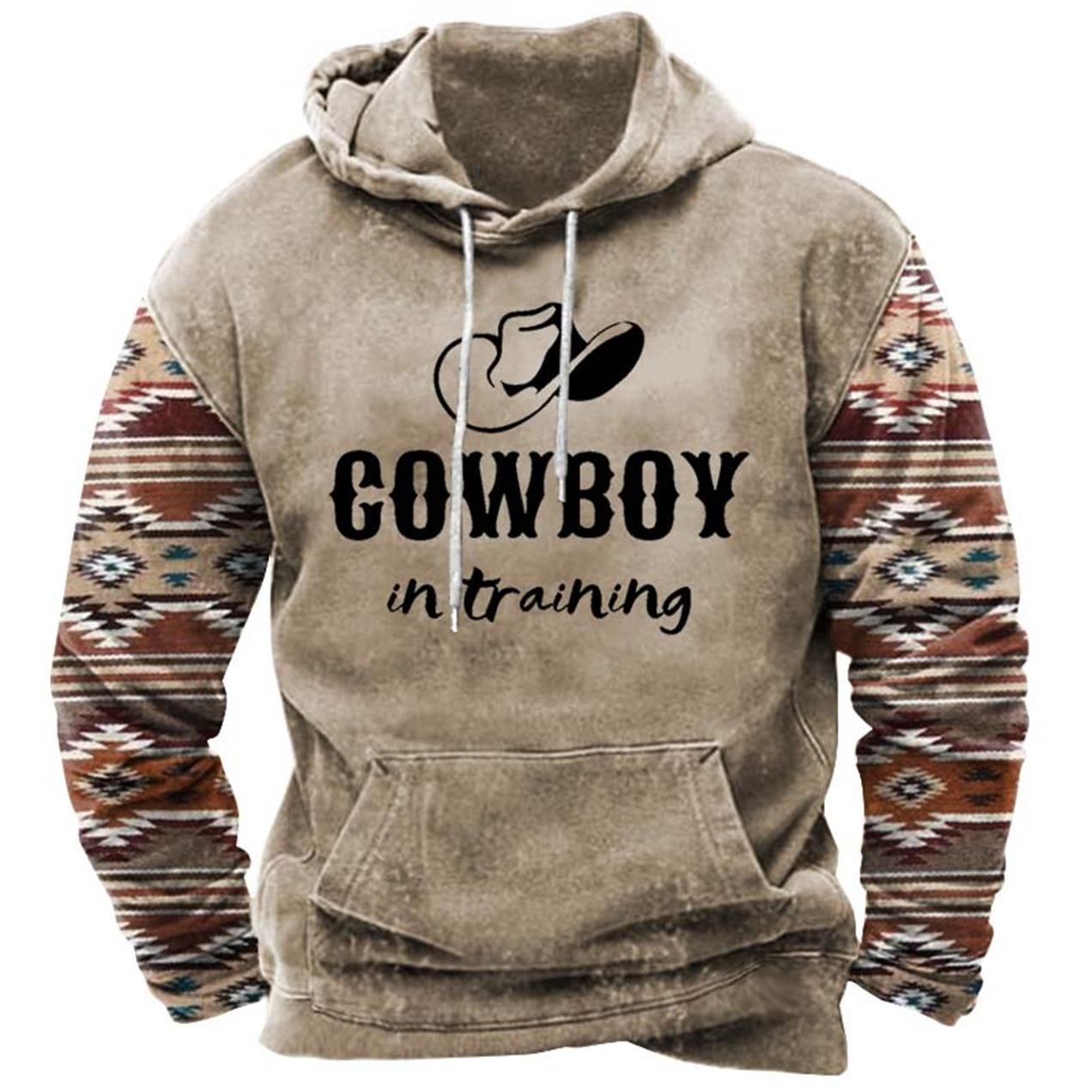 Men's 3D Printed Hooded Pocket Sweatshirt Pi-Mart