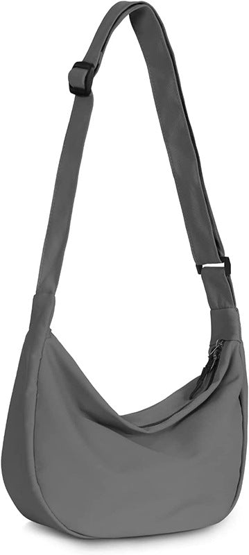 Small crossbody bag, versatile fashion cross body bag, commuter shoulder bag, nylon casual slouchy bag - SJB-DIAMOND ELITES