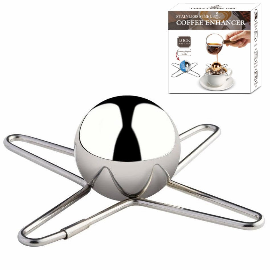 Stainless Steel Bracket Round Spherical Coffee Drink Cooling Tool Pi-Mart