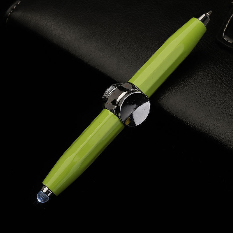 Creative Multi-Function LED Pen Spinning Decompression Gyro Metal Ballpoint Pen Fashion Office School Supplies Writing Pens Pi-Mart