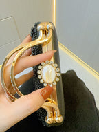 Vintage Pearl Tote Clutch Wedding evening clutch Dinner bag M4676-089113 - SJB-DIAMOND ELITES
