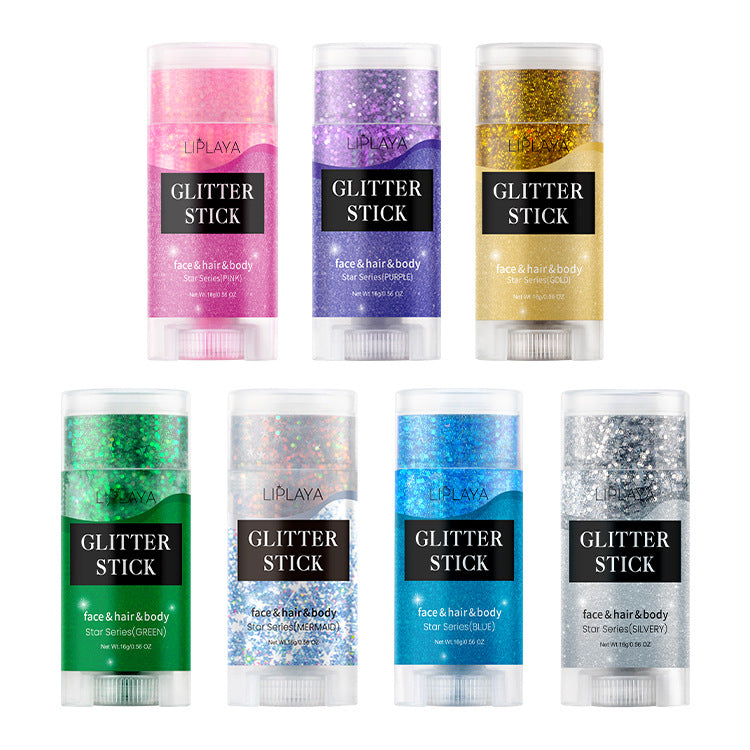 Sequins Stick Three-color Magic Eye Shadow Convenient Pi-Mart