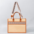 Straw tote bag, seaside vacation tote bag, large capacity beach bag, handbag contrasting color crossbody shoulder bag women with guitar belt - SJB-DIAMOND ELITES