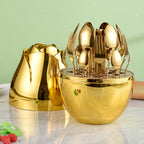 24 Pieces Stainless Steel Knife Fork And Spoon Western Dinner Set Ornaments Pi-Mart
