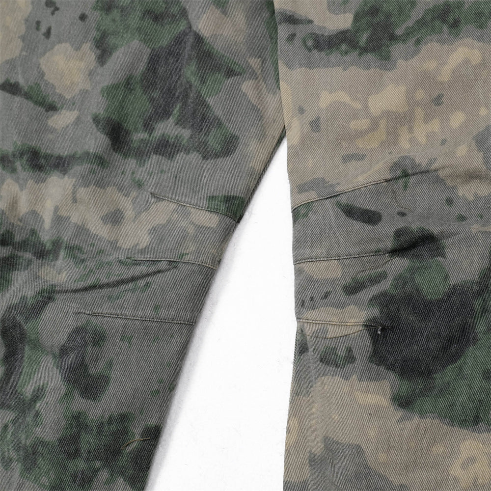 Dimensional Patch Pocket Wide Leg Tie-dye Camouflage Large Pocket Overalls Men Lootquake LLC