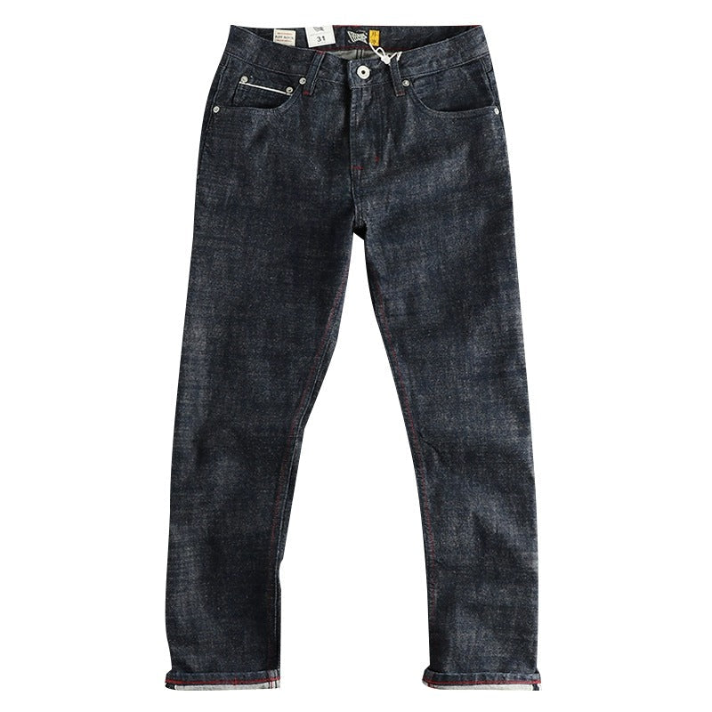 Heavy 14oz Bamboo High Cotton American Retro Jeans Men Lootquake LLC