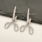 Creative Fashion Jewelry Retro Scissors Ear Studs Female Niche Pi-Mart