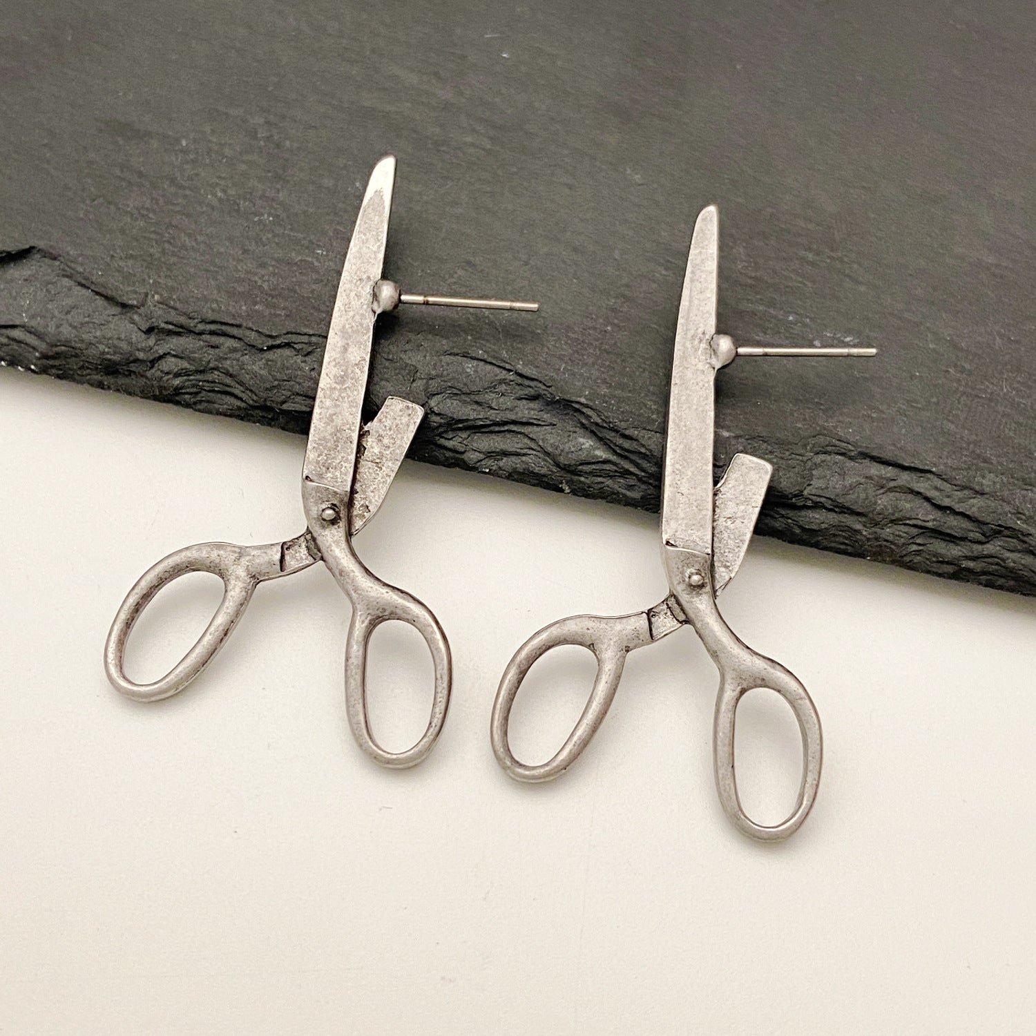 Creative Fashion Jewelry Retro Scissors Ear Studs Female Niche Pi-Mart