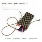 Leather mobile phone bag, mini bag, small satchel for mobile phone, phone purse crossbody - SJB-DIAMOND ELITES
