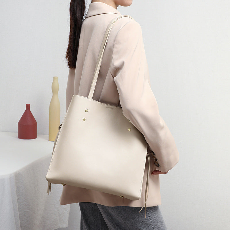 Genuine leather large hobo bag for women commuter bucket bag 5558 - SJB-DIAMOND ELITES