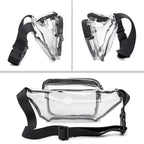 PVC transparent bag waterproof fanny pack Storage Bag for Portable Travel & Sports | Durable Fanny Pack with Clear Design for Secure and Easy Access - SJB-DIAMOND ELITES