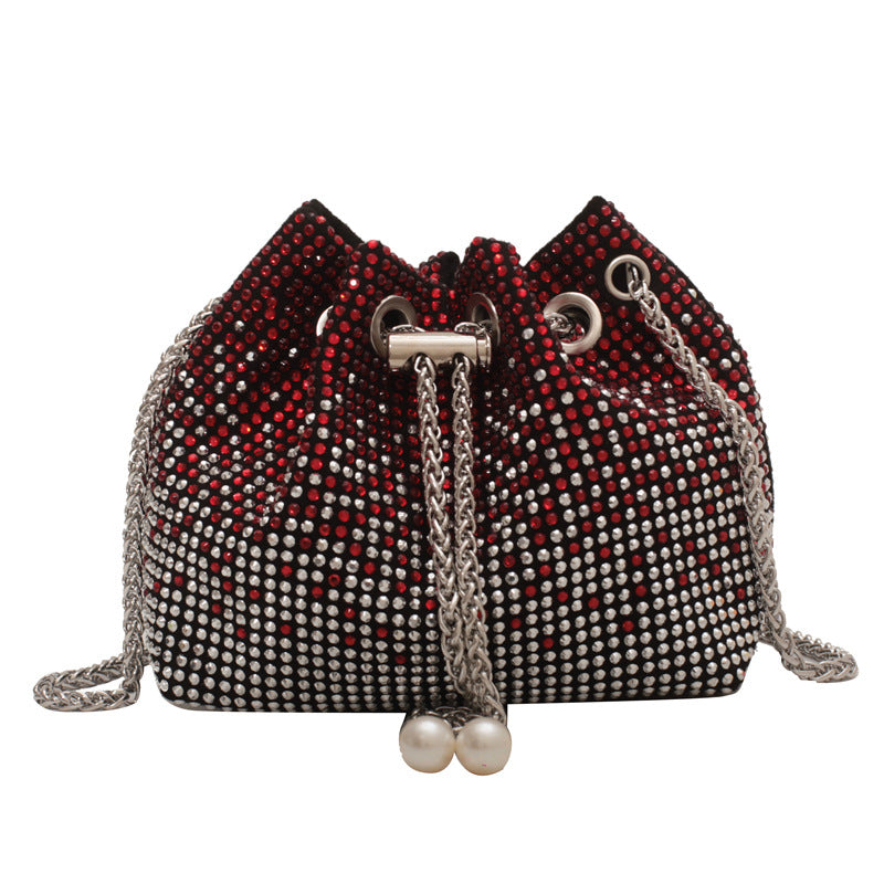 Small crossobdy bag w chain handle sling purse - SJB-DIAMOND ELITES
