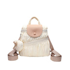 Elegant Folded Hobo Bag Ladies - Lightweight Large Capacity Shoulder Bag & Casual Cloth Crossbody Bag