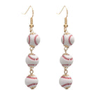 Rhinestone Football & Rugby Earrings for Women - Sparkling Sports Fan Dangle Drop Stud Earrings