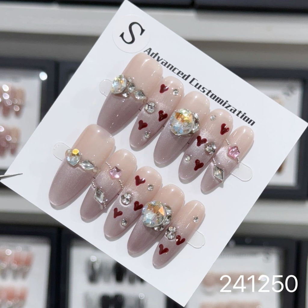 1031- Handmade press on nails fake nails removable
