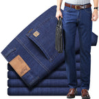 Thin Summer Cotton Elastic Ice Silk Quality Mid-high Waist Jeans Lootquake LLC