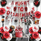 Halloween horror-themed haunted house holiday party decoration set flag background cloth card balloon honeycomb ornament - SJB-DIAMOND ELITES