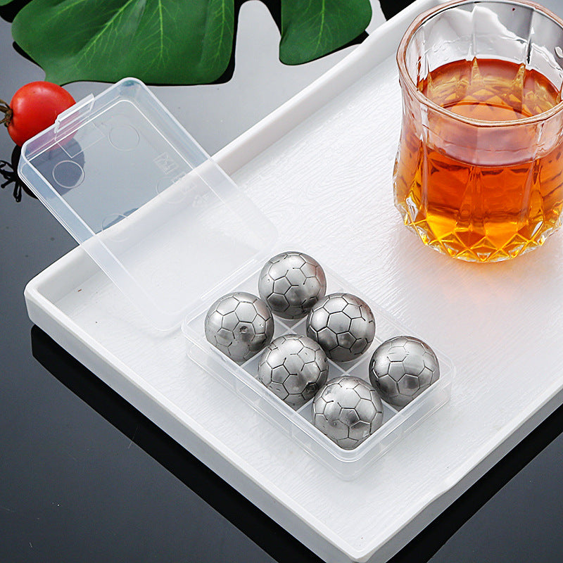 Stainless Steel Ice Particles Whisky Stone Bar Whiskey Cooling Wine Set Can Be Recycled Pi-Mart