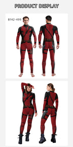 onepiece Halloween movie cos suit Deadpool 3 Wolverine costume playing suit printed jumpsuit - SJB-DIAMOND ELITES