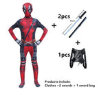 Deadpool tights kids costumes cosplay halloween Deadpool dance clothes anime costumes men - SJB-DIAMOND ELITES