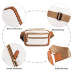 Multifunctional Fashion Fanny Pack – Adjustable Shoulder Strap Travel Breast Bag in Vegan Leather, Ideal Chest Purse for Holiday Sports and Running, Stylish Crossbody Waist Bag for Women - SJB-DIAMOND ELITES