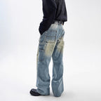 American Style Washed-out Vintage Straight Casual Loose Jeans Lootquake LLC