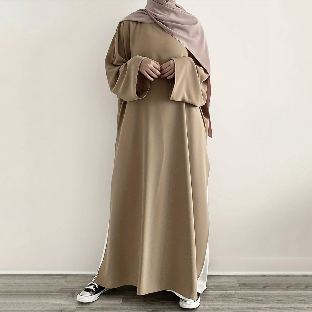 Casual Fashion Slit Abaya (MA063) - SJB-DIAMOND ELITES