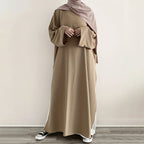 Casual Fashion Slit Abaya (MA063) - SJB-DIAMOND ELITES