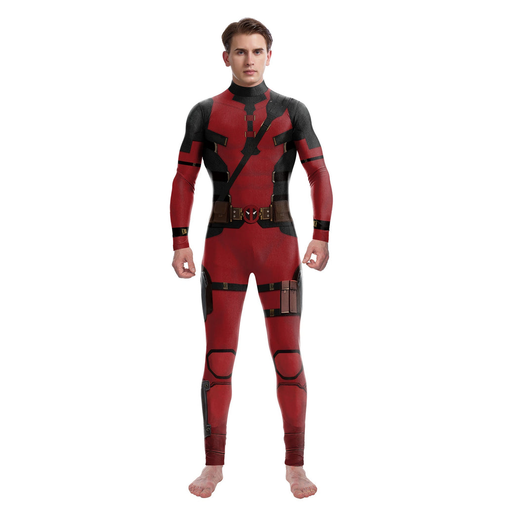onepiece Halloween movie cos suit Deadpool 3 Wolverine costume playing suit printed jumpsuit - SJB-DIAMOND ELITES