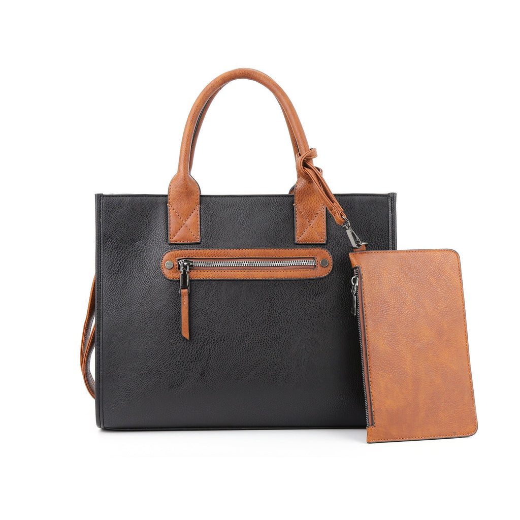 Women tote bag with small pouch, handbag 2 in 1, - SJB-DIAMOND ELITES