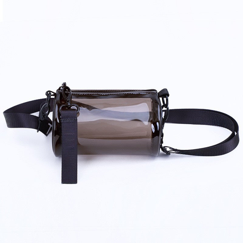 PVC waterproof drum crossbody bag, Transparent small crossbody bag, - SJB-DIAMOND ELITES