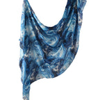 Elegant Watercolor Marble Print Headscarf Hijab (MH178)