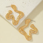 Retro Style Exaggerated Earrings Female European And American Style Pi-Mart