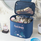 Waterproof cosmetic bag, large capacity foldable portable travel bag, women's cosmetic storage bag, toilet bag, makeup bag organizer, - SJB-DIAMOND ELITES